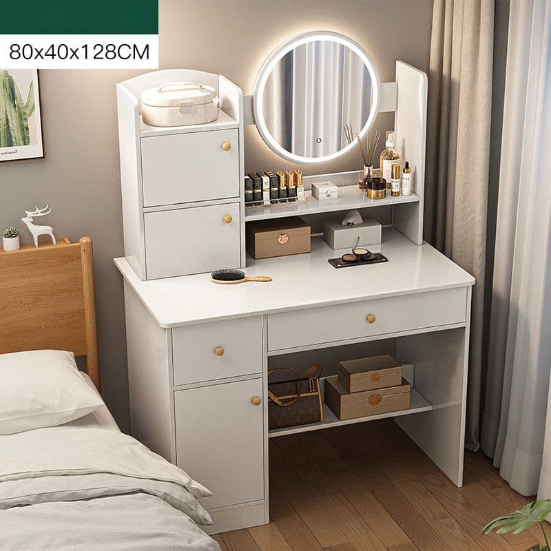 שידת איפור עם מראה כולל תאורת LED רוחב 80 סמ דגם RSM-3006 מבית ROSSO ITALY ישירות מהיבואן 1