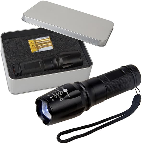 פנס מקצועי OPTO-LED בעוצמה 500 לומנס עם תאורת פוקוס משתנה במארז מתכתי 1