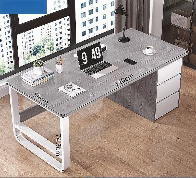 שולחן מחשב כתיבה כולל מגירות רוחב ענק 1.4 מטר דגם RSM-3026 מבית ROSSO ITALY בצבעים לבחירה ישירות מהיבואן 1