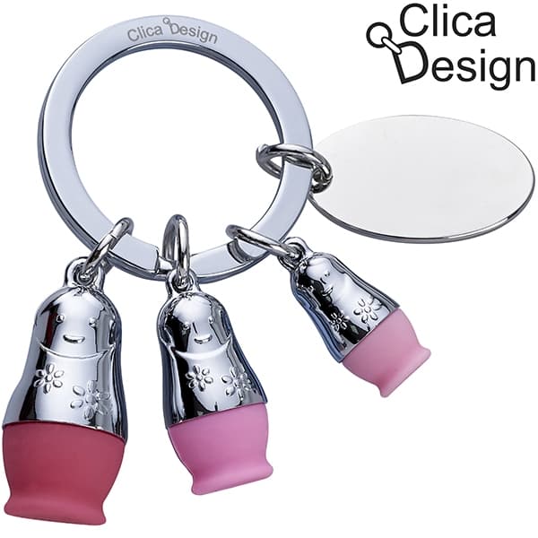 מחזיק מפתחות מתכת בבושקה מבית Clica Design 1