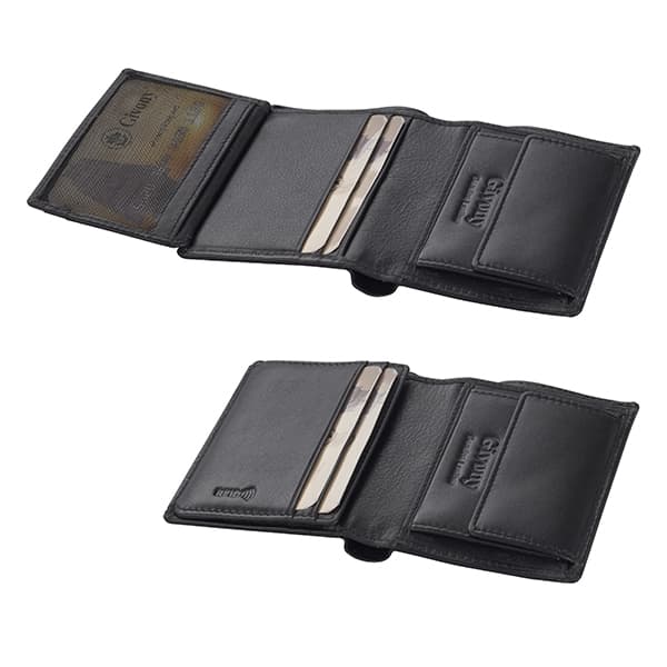 ארנק בטיחות RFID + NFC מעור תא למטבעות ו-2 תאים לשטרות מבית המותג גבעוני 1