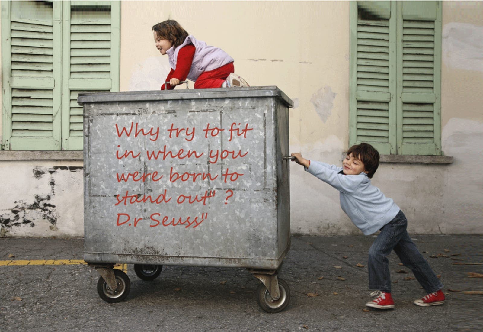 why try to fit in when you were born to stand out?